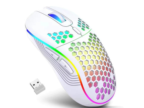 Hole Hollow-Out Luminous Lightweight Wireless Gaming Mouse
