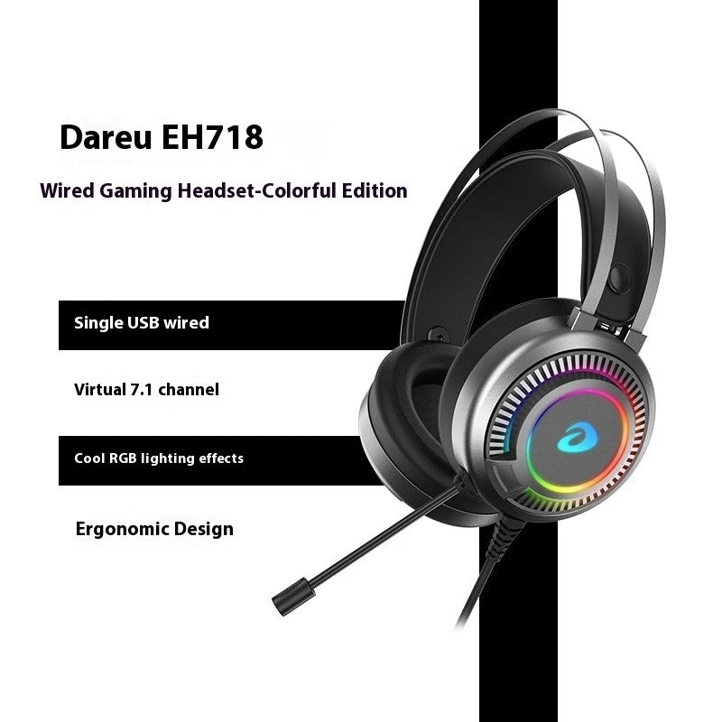 Wired Noise Cancelling Gaming Headphones For E-Sports